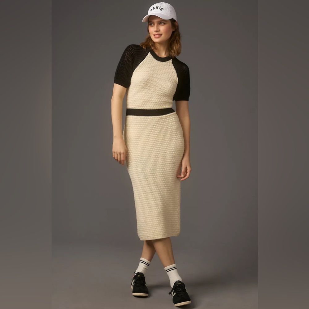 Daily Practice by Anthropologie Sweater Midi Dress size M NWT